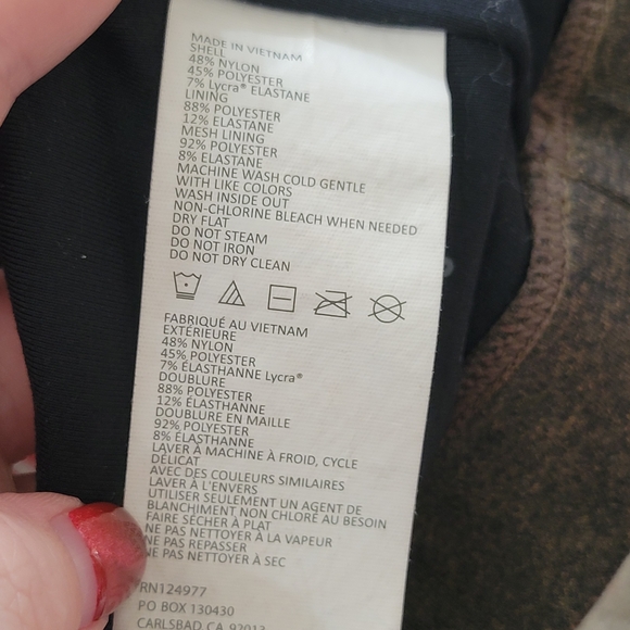 PrAna Olive Green Strappy Crossback Sports Bra Athletic Bra Women's size S - Picture 10 of 10